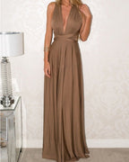 Women's Sexy Long Party Dress Club Floor-Length Summer Backless Bandage Maxi Dress Multiway Bridesmaids Boho Women Dress Vestidos