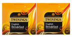 Twinings English Breakfast Black Tea Bags Individually Enveloped Tagged Sachet