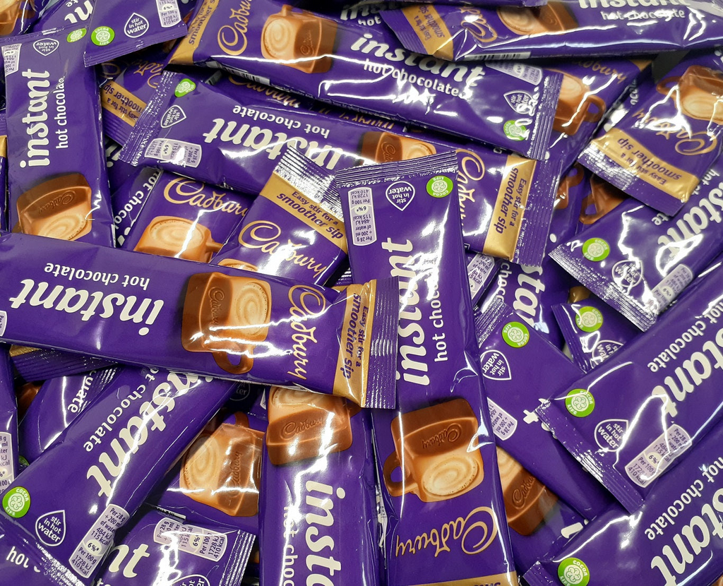 CADBURY Hot Chocolate Instant Sachets 28g Powder Drink Individually Packed Stick