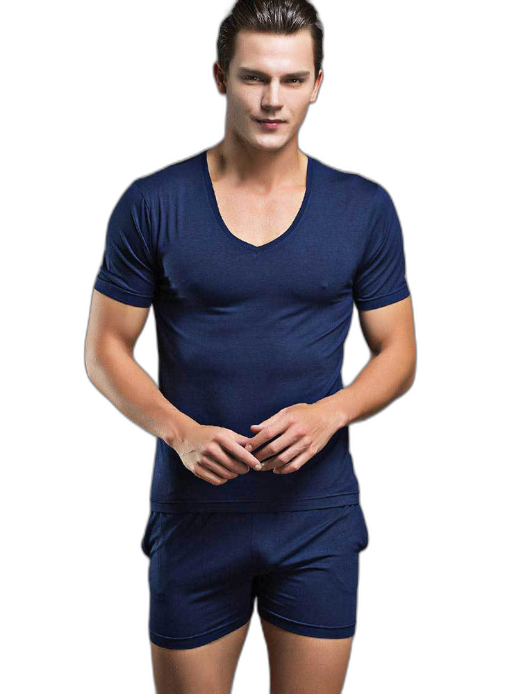 Solid Color Modal Home Boxers for Men