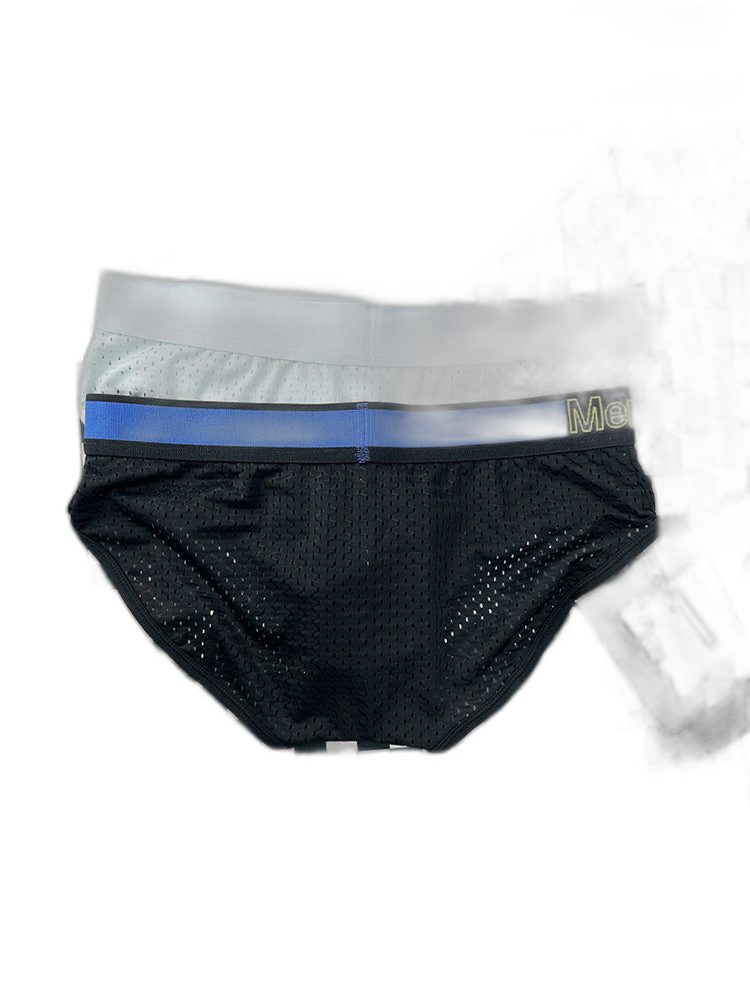 2 Pack Men's Mesh Loose Fit Sport Low-Rise Briefs