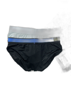 2 Pack Men's Mesh Loose Fit Sport Low-Rise Briefs