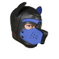 Mr S Leather NEOPRENE Puppy Hood | Black & Blue
