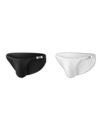 2 Pack Men's U-Shaped Pouch Low-Rise Metal-Clasp Thin Briefs