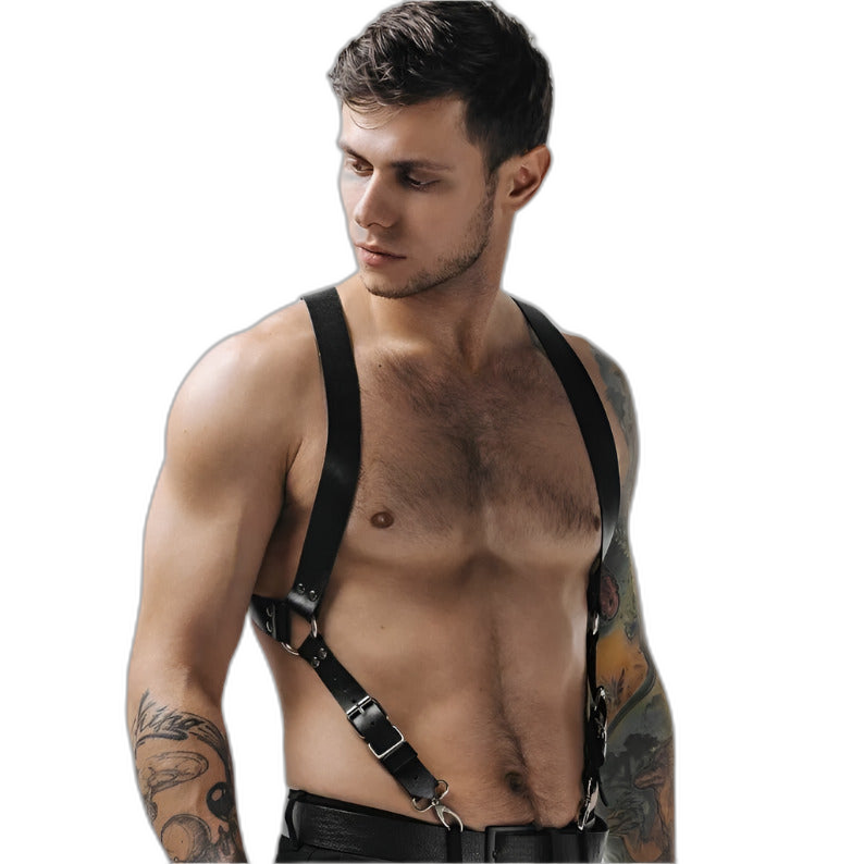 Adjustable Suspender Leather Harness