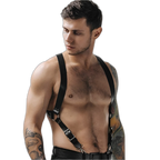 Adjustable Suspender Leather Harness