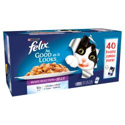 Purina Felix Pouch As Good As It looks Mixed Selection in Jelly 40 pack