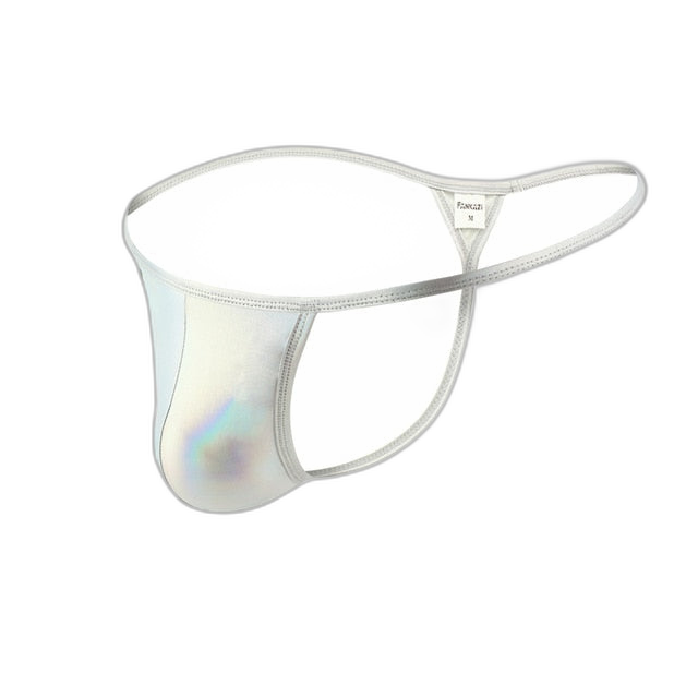 Shiny PU Leather Thong
