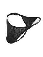 4-pack Men's Lace Side Buttoned Thongs