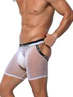 Men's Ice Silk Hip Hollow Mesh Boxer Briefs