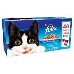 Purina Felix Pouch Fish Selection in Jelly 40 Pack
