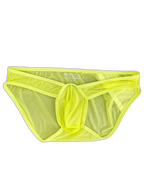 2 Pack Men's Ice Silk Breathable Sexy Low-Rise Anti-Odor Briefs