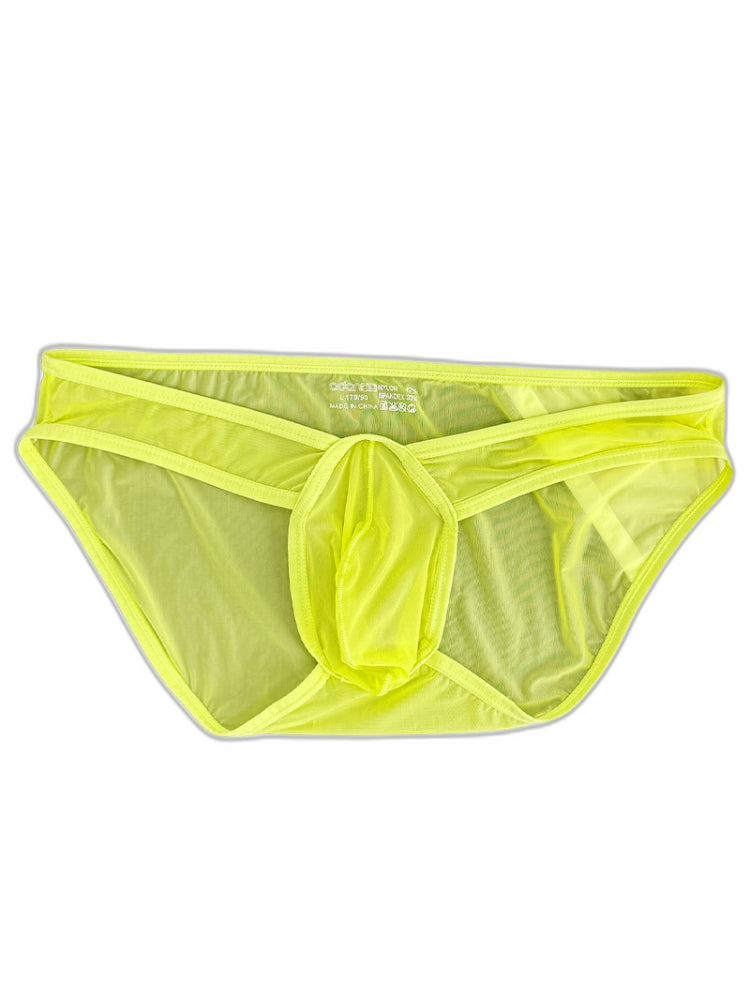 2 Pack Men's Ice Silk Breathable Sexy Low-Rise Anti-Odor Briefs