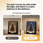 New Luminous Speaker Christmas Tree Painting Bluetooth Speaker Desktop Ornament Gift Light And Shadow Art Lighting