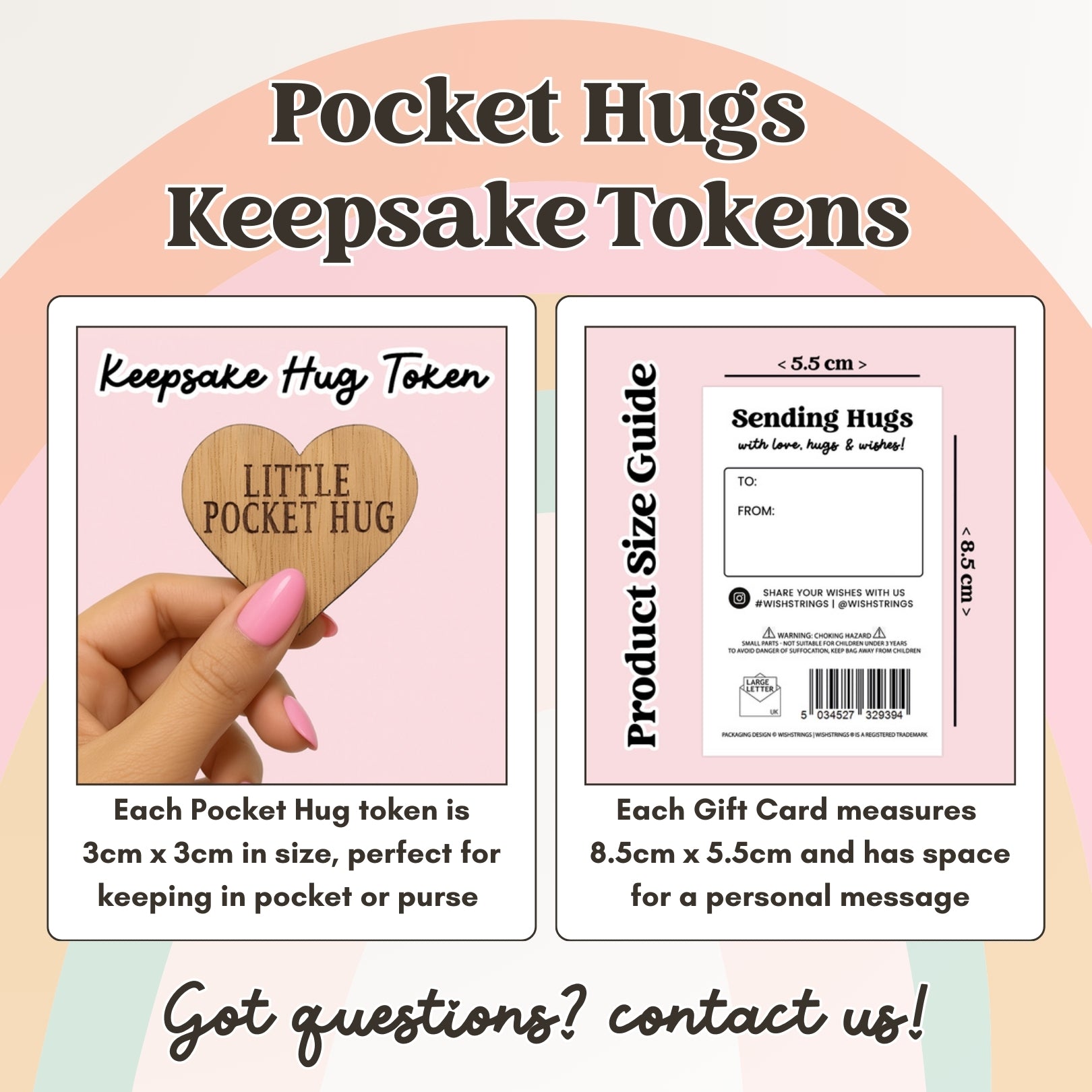 Pocket Hug - Thistle Represents Bravery, Scottish Design | Thoughtful Gift from Scotland | Keepsake Token for Sending Hugs & Celebrating Strength