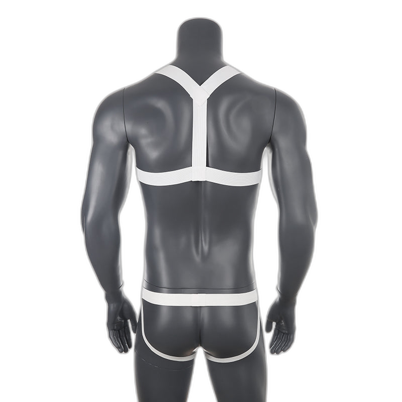 Chest Harness + Mesh Jockstrap Erotic Clubwear