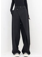 Irregular Wide-leg Pants Ins Fashion Loose Trousers Women's Clothing