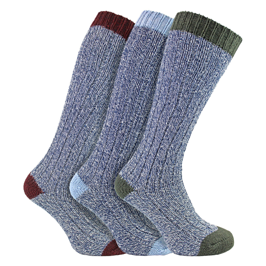3 Pairs Extra Long Warm Wool Ladies Socks