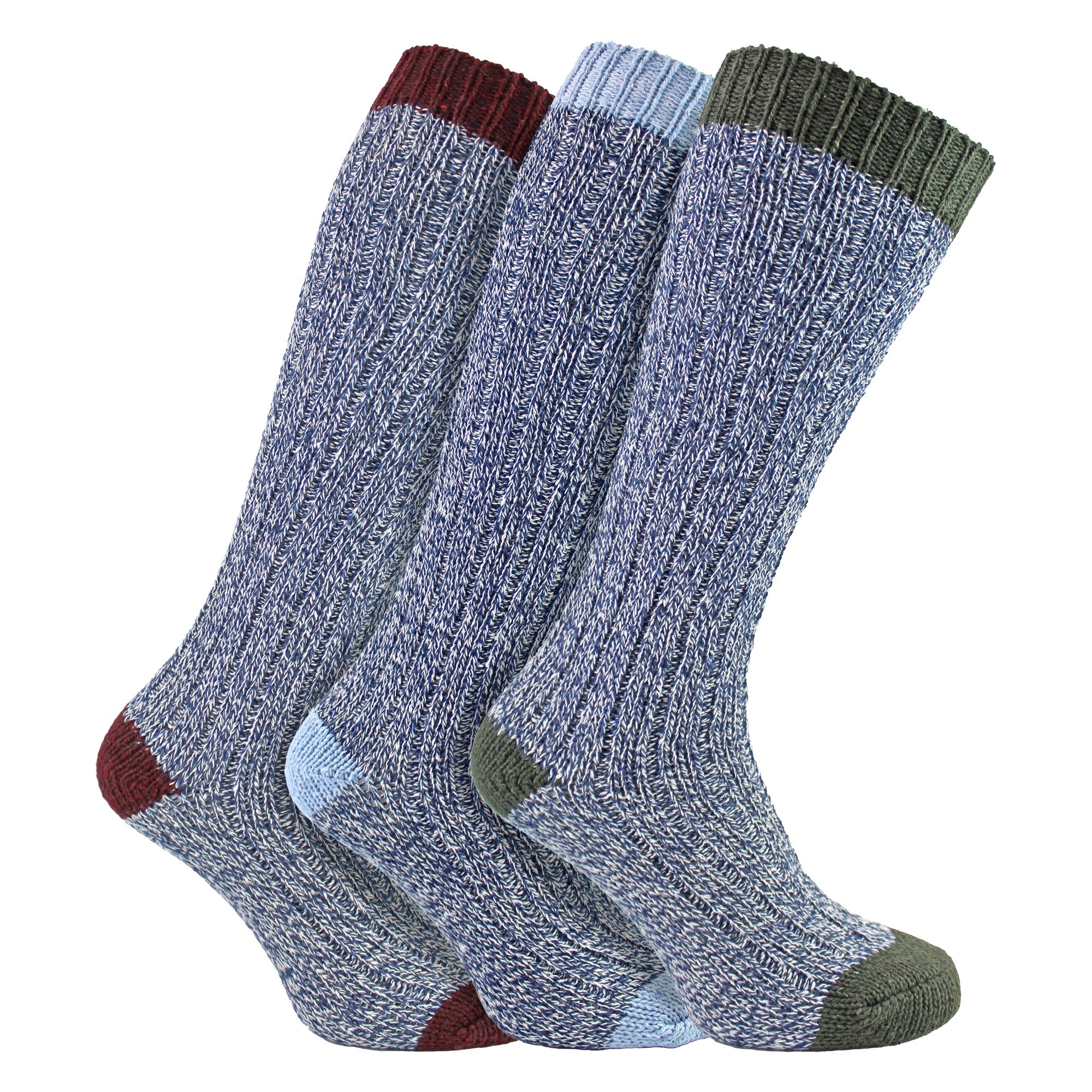 3 Pairs Extra Long Warm Wool Ladies Socks