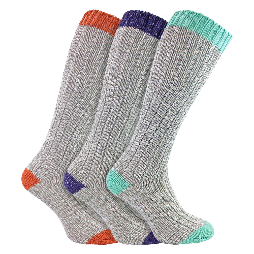 3 Pairs Extra Long Warm Wool Ladies Socks