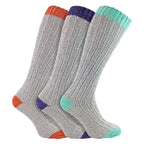 3 Pairs Extra Long Warm Wool Ladies Socks
