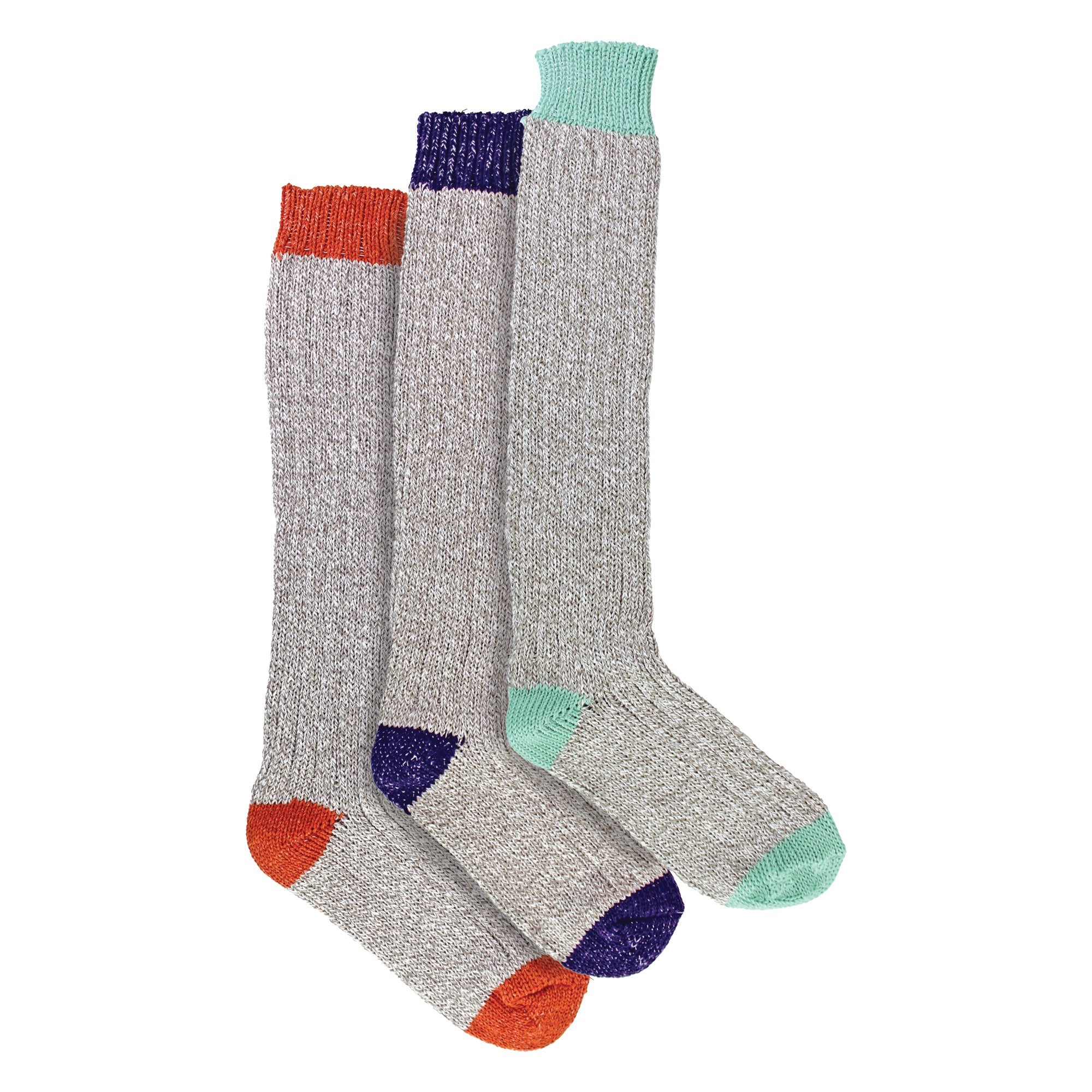 3 Pairs Extra Long Warm Wool Ladies Socks