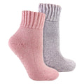 2 Pack Soft Warm Merino Wool Slipper Socks for Ladies