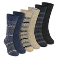 6 Pairs Mens Thick Alpaca Durable Boot Socks