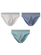 3 Pack Men's Sexy Large Pouch Breathable Comfortable Cotton Briefs