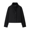 Commuter's All-matching Stand Collar Breasted Woolen Coat