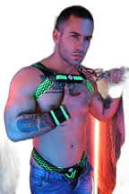 Breedwell Revolution Bulldog Harness Neon Green