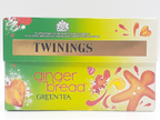 Twinings Gingerbread Green Tea Bags Individually Enveloped Wrapped Tagged Sachet
