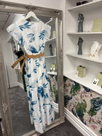 Luxtyle White Flower Dress | Floral Print | One Size 8–14