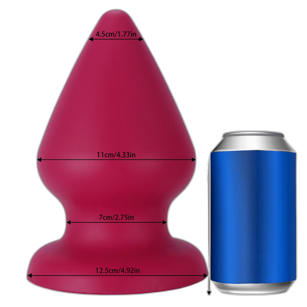 Red Drop - Soft Silicone Anal Plug - 6 Sizes