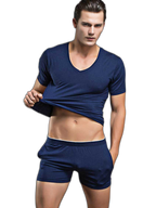 Solid Color Modal Home Boxers for Men