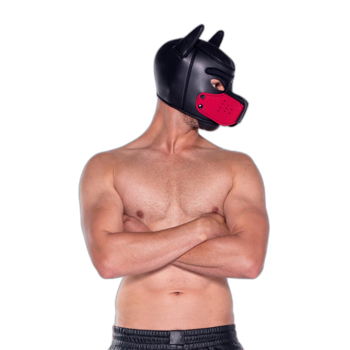 Prowler RED Neoprene Puppy Hood Black