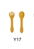 Baby Feeding Set - Silicone Spoon & Fork, Food-Grade BPA-Free