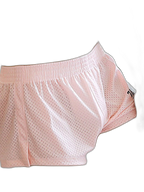 2 Pack Men's Seamless Comfort Quick-Dry Lightweight & Airy Mesh Boxers Shorts