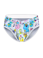 2 Pack Men's Playful Cartoon No-Tag Comfortable and Breathable Briefs
