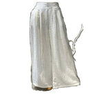 Womens Summer Retro Loose Slimming High-Waisted Pants