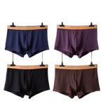 Modal Ultra-soft Solid Mid-waist Men's Boxer Briefs