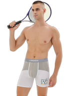 Men's Anti-Chafing Sports Boxer Briefs with Spacious Pouch