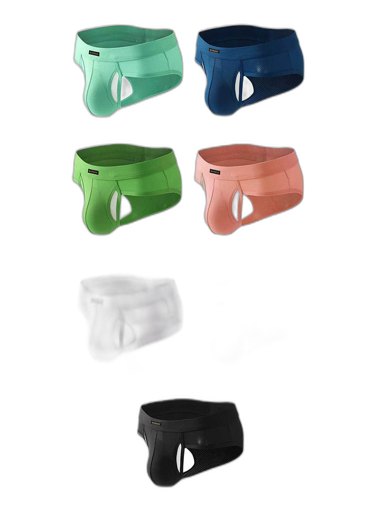 3 Pack Men's Seamless Comfort Sporty Cut Stretch Fit Briefs