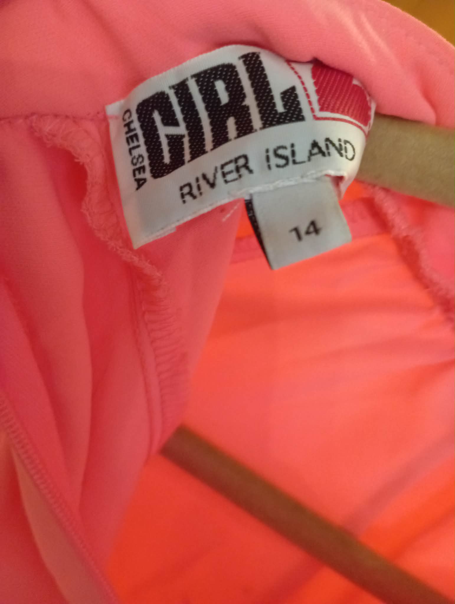 WOMEN'S CHELSEA GIRL RIVER ISLAND PINK BLOUSE TOP (14UK)
