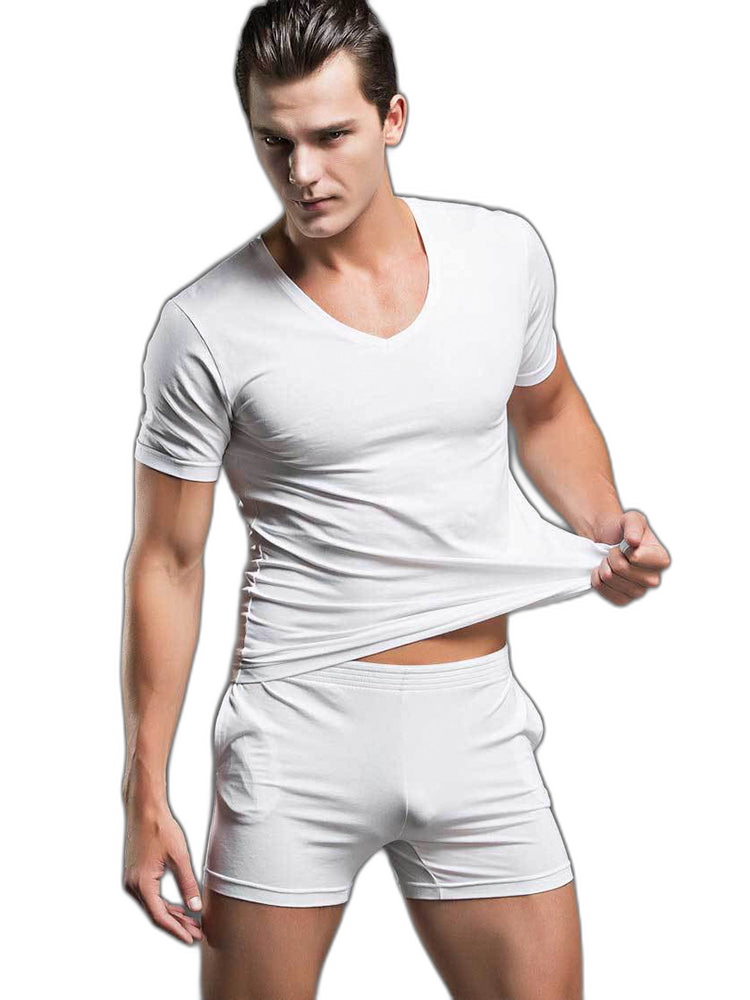Solid Color Modal Home Boxers for Men