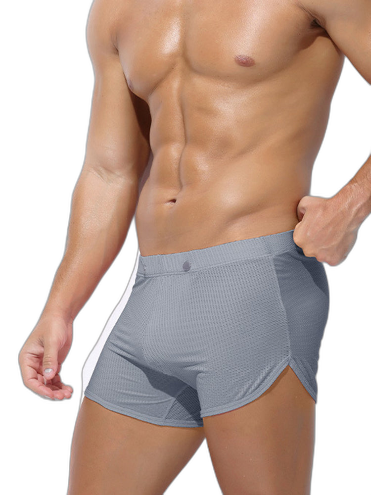2 Pack Men's Breathable Mesh Boxer Briefs