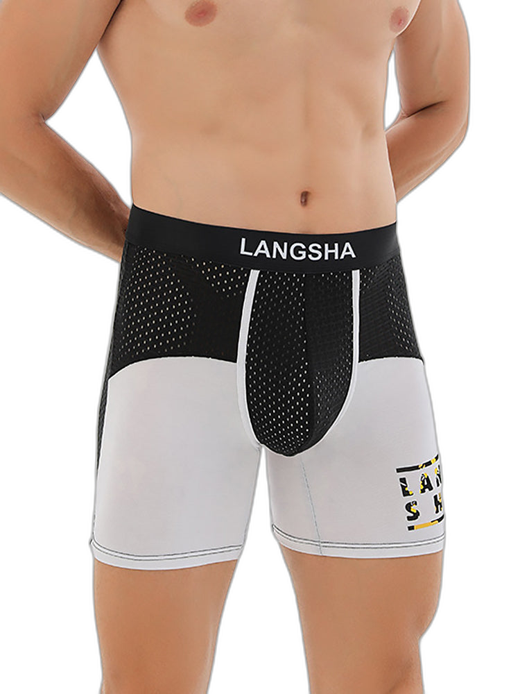 Men's Anti-Chafing Sports Boxer Briefs with Spacious Pouch