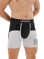 Men's Anti-Chafing Sports Boxer Briefs with Spacious Pouch