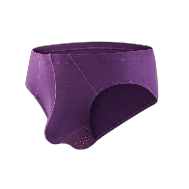 Mens Modal Ball Pouch Breathable Briefs