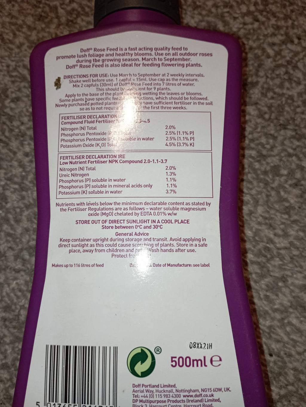 DOFF Rose Feed 500ml